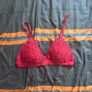 red bra, small, never been worn